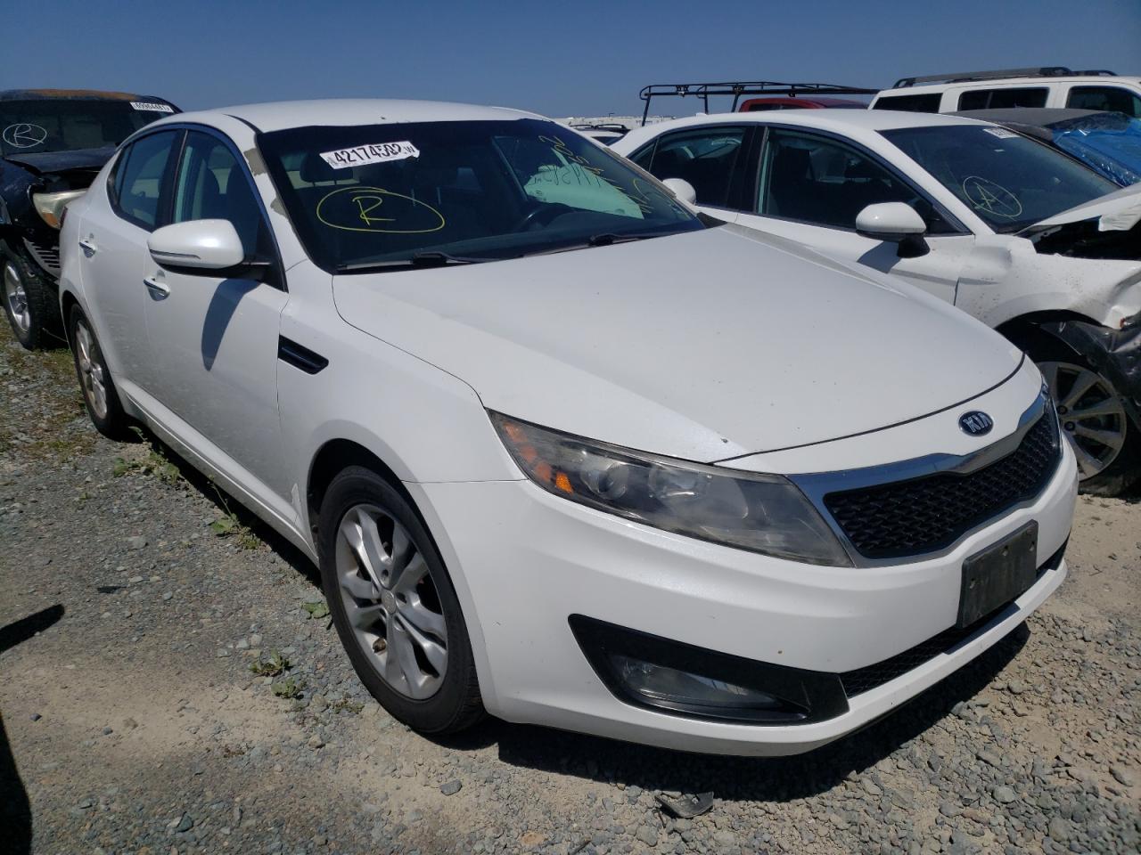 KIA OPTIMA EX 2013 with VIN 5XXGN4A73DG096357 - Photo from auction