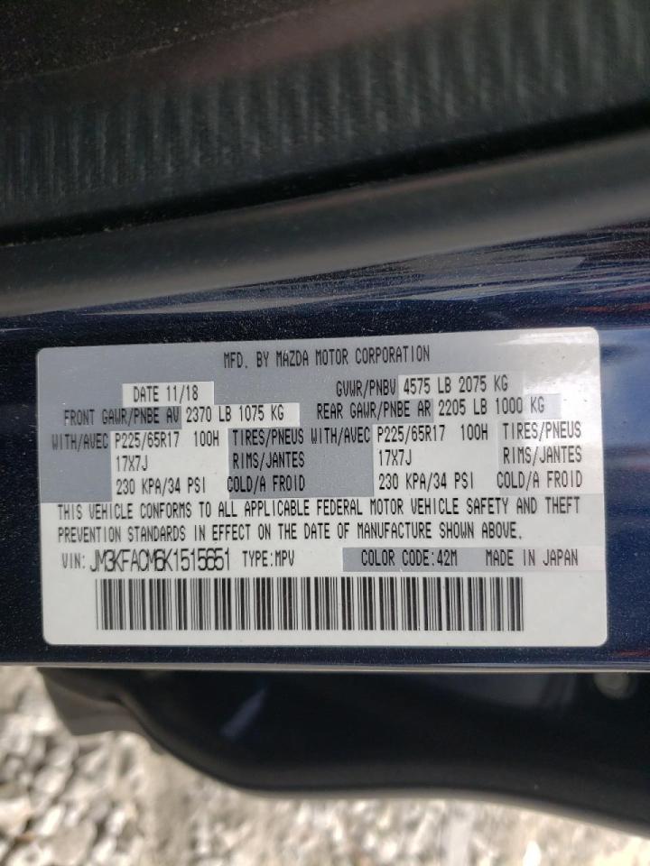 Photo 10 from auction – 2019 MAZDA CX-5 TOURI with VIN JM3KFACM6K1515651