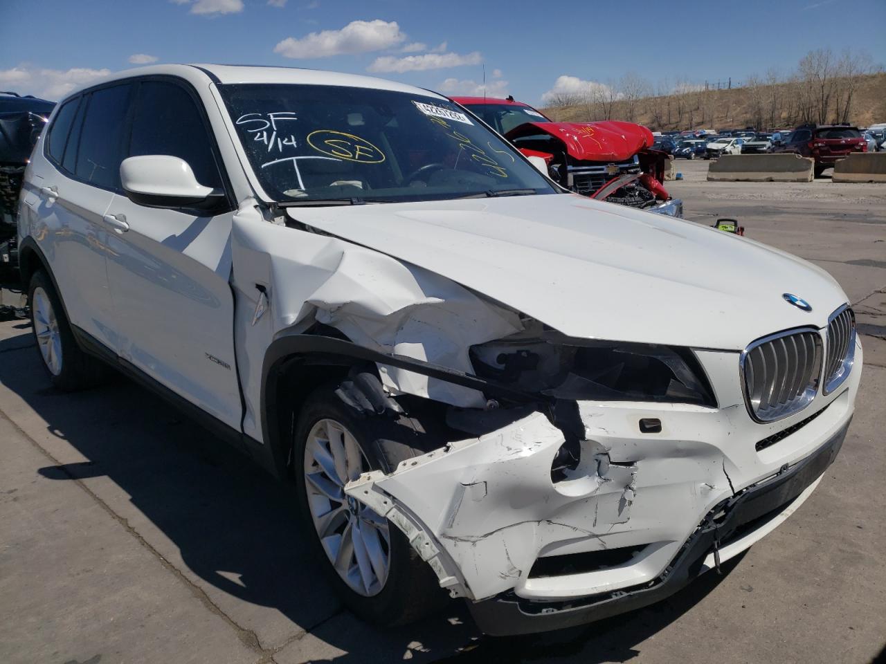Photo 1 from auction – 2014 BMW X3 XDRIVE2 with VIN 5UXWX9C56E0D32163