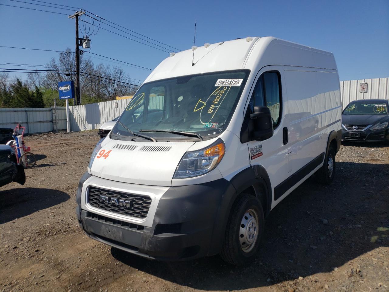 Photo 2 from auction – 2019 RAM PROMASTER with VIN 3C6TRVCGXKE539431