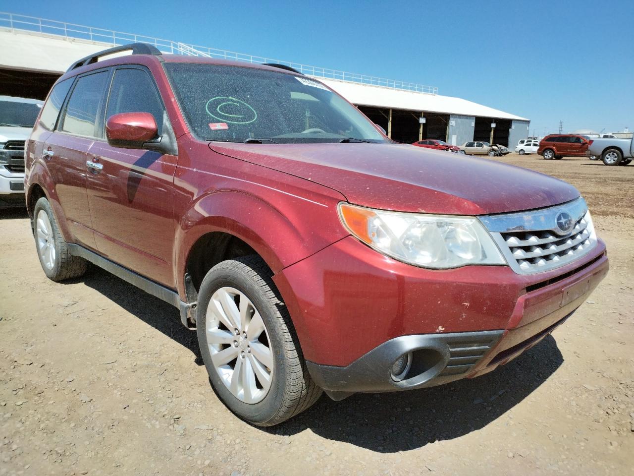 SUBARU FORESTER L 2012 with VIN JF2SHBECXCH412871 - Photo from auction