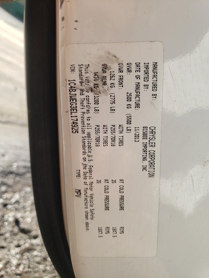 Photo 10 from auction – 2014 JEEP WRANGLER U with VIN 1C4BJWEG3EL174925