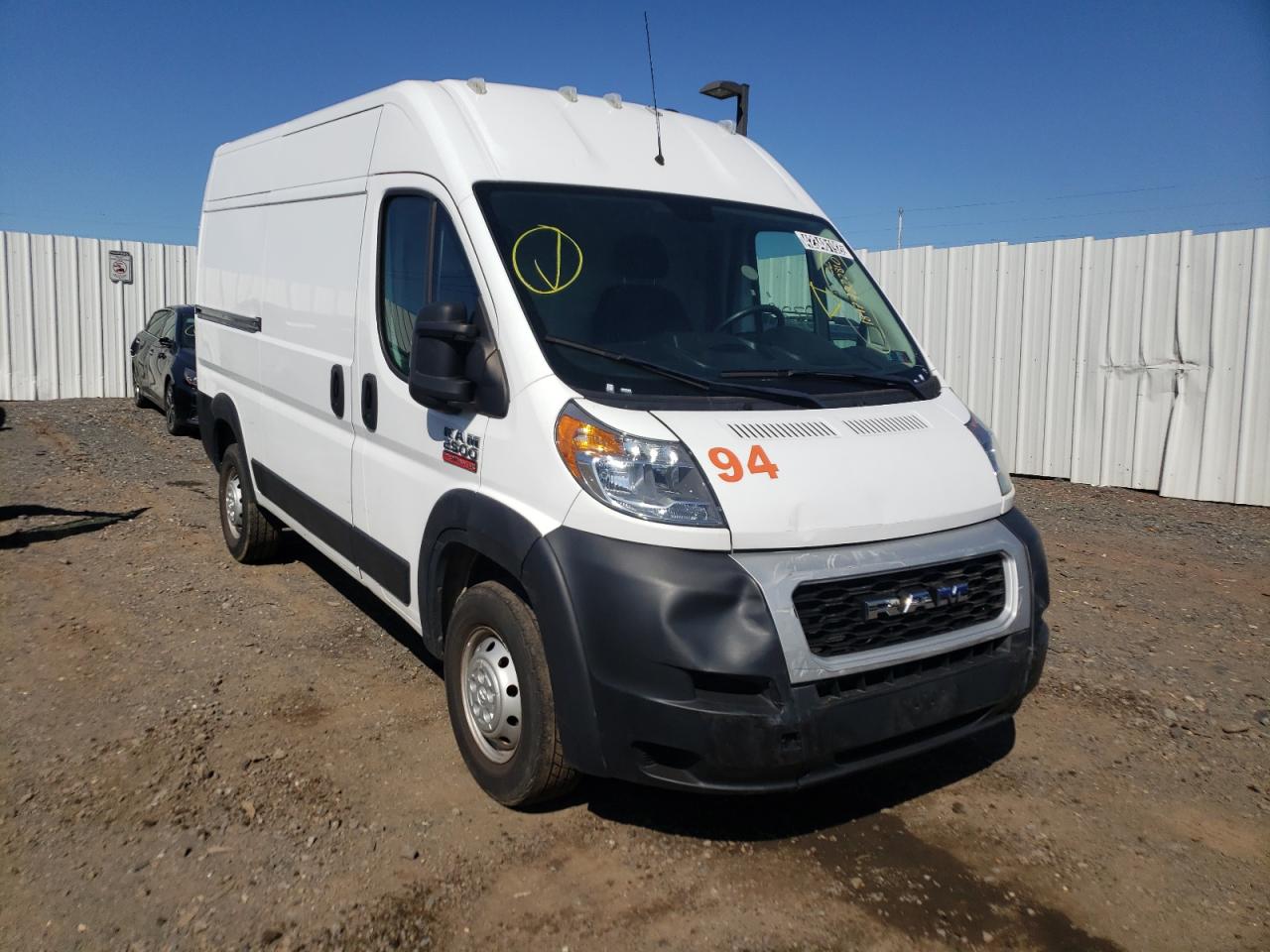 RAM PROMASTER 2019 with VIN 3C6TRVCGXKE539431 - Photo from auction