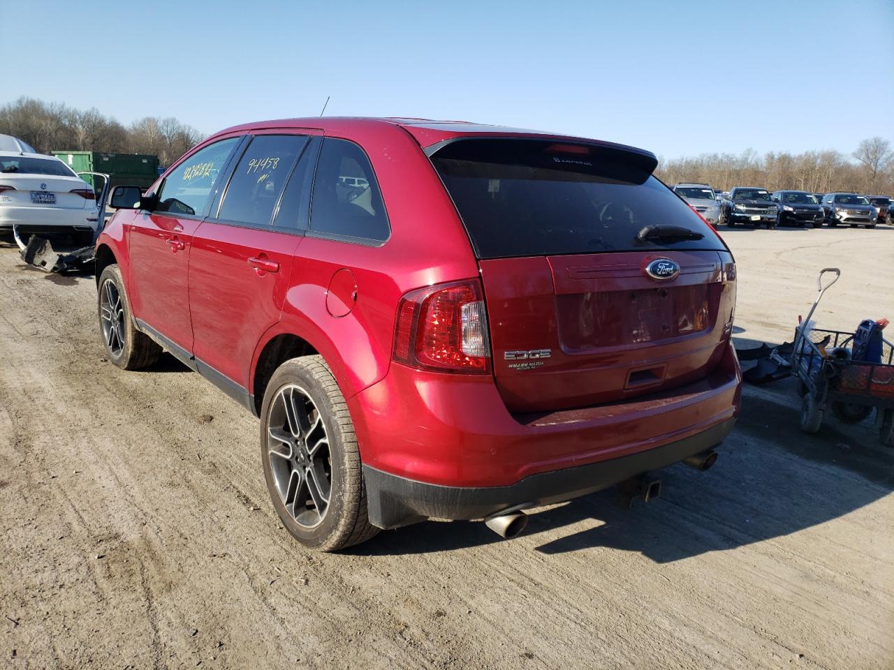 Photo 3 from auction – 2014 FORD EDGE SEL with VIN 2FMDK4JC8EBA40923