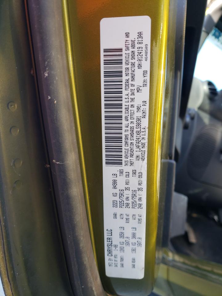 Photo 10 from auction – 2008 JEEP WRANGLER X with VIN 1J4FA241X8L590301