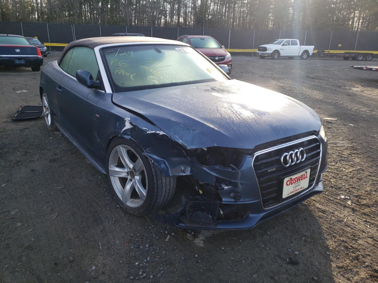 AUDI A5 PREMIUM 2015 with VIN WAUMFAFH6FN002704 - Photo from auction