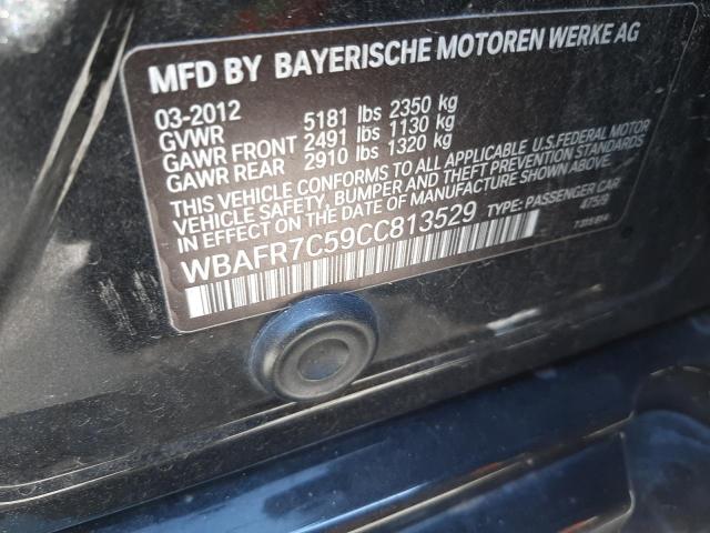 Photo 10 from auction – 2012 BMW 535 I with VIN WBAFR7C59CC813529