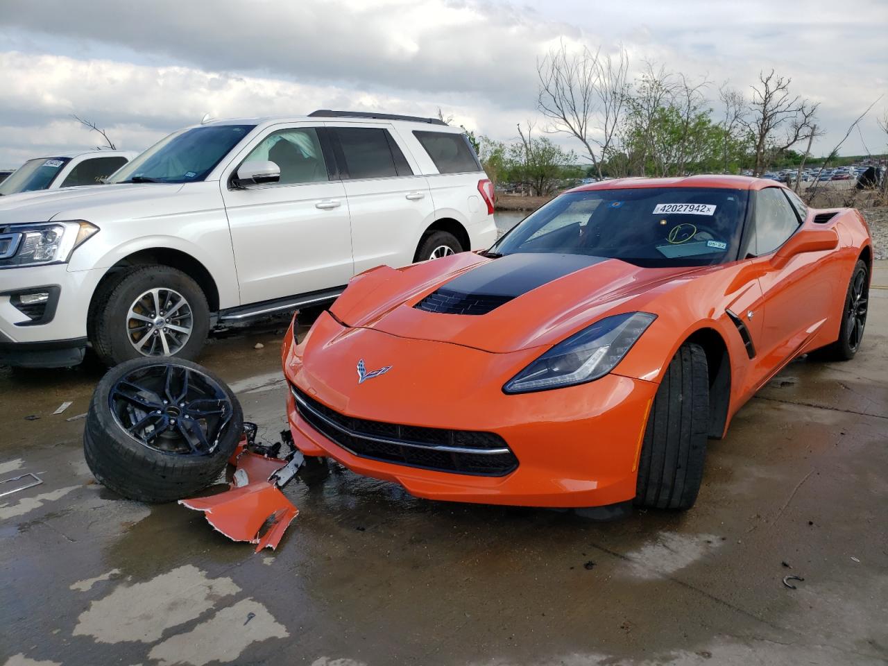 Photo 2 from auction – 2019 CHEVROLET CORVETTE S with VIN 1G1YB2D71K5108710