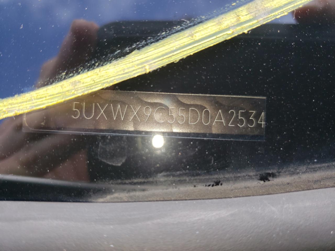 Photo 10 from auction – 2013 BMW X3 XDRIVE2 with VIN 5UXWX9C55D0A25341