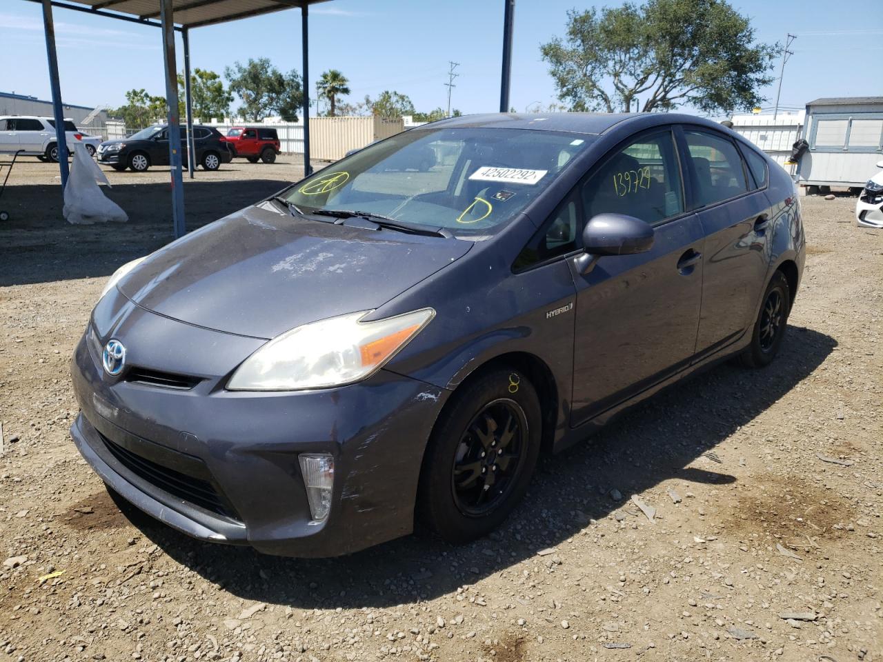 Photo 2 from auction – 2013 TOYOTA PRIUS with VIN JTDKN3DU7D5590666