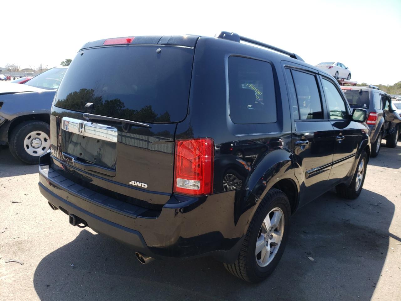 Photo 4 from auction – 2011 HONDA PILOT EXL with VIN 5FNYF4H66BB062394