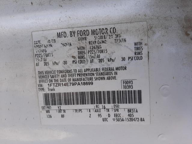 Photo 10 from auction – 2009 FORD RANGER SUP with VIN 1FTZR14E79PA18699