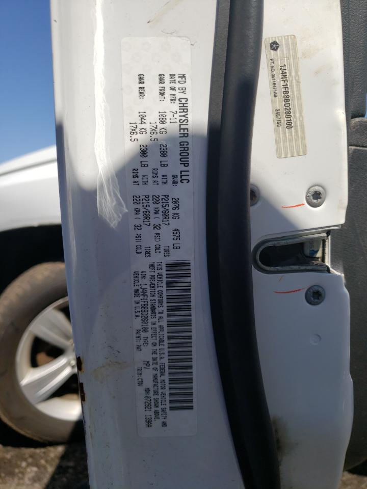Photo 10 from auction – 2011 JEEP COMPASS SP with VIN 1J4NF1FB8BD280100