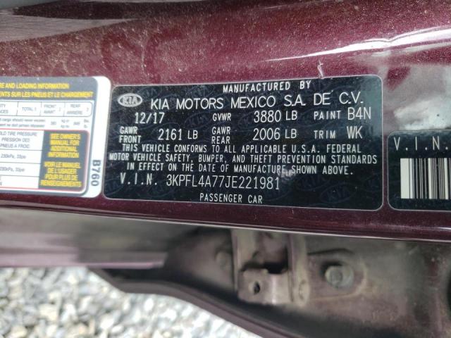 Photo 10 from auction – 2018 KIA FORTE LX with VIN 3KPFL4A77JE221981