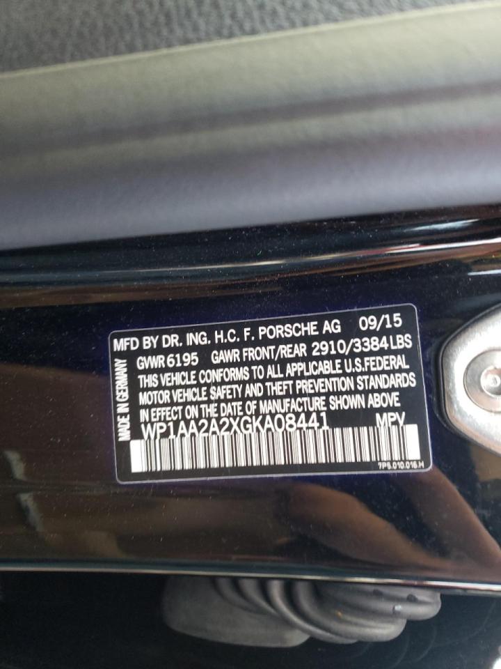 Photo 10 from auction – 2016 PORSCHE CAYENNE with VIN WP1AA2A2XGKA08441