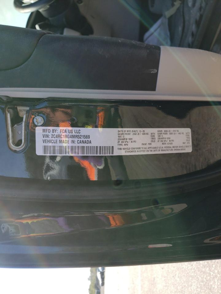 Photo 10 from auction – 2021 CHRYSLER PACIFICA T with VIN 2C4RC1BG4MR521569