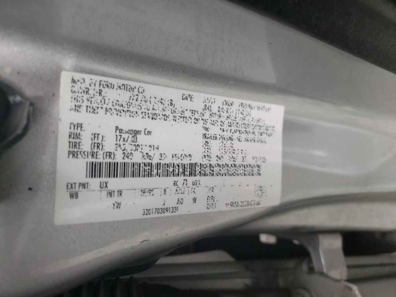 Photo 10 from auction – 2017 FORD FOCUS SEL with VIN 1FADP3H20HL247149