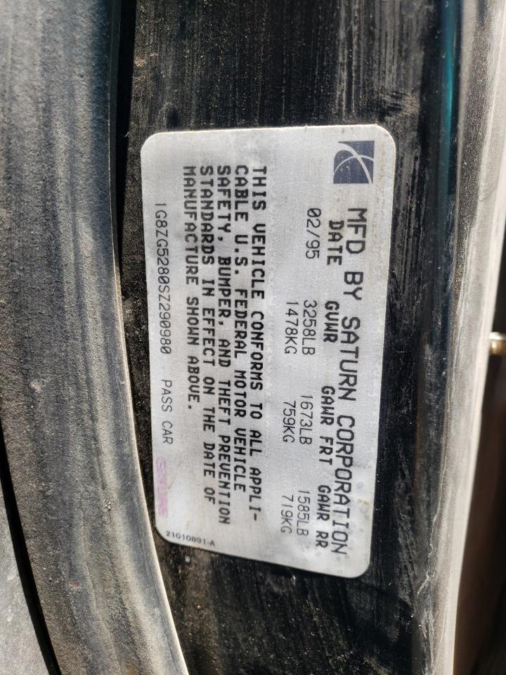 Photo 10 from auction – 1995 SATURN SL1 with VIN 1G8ZG5280SZ290980
