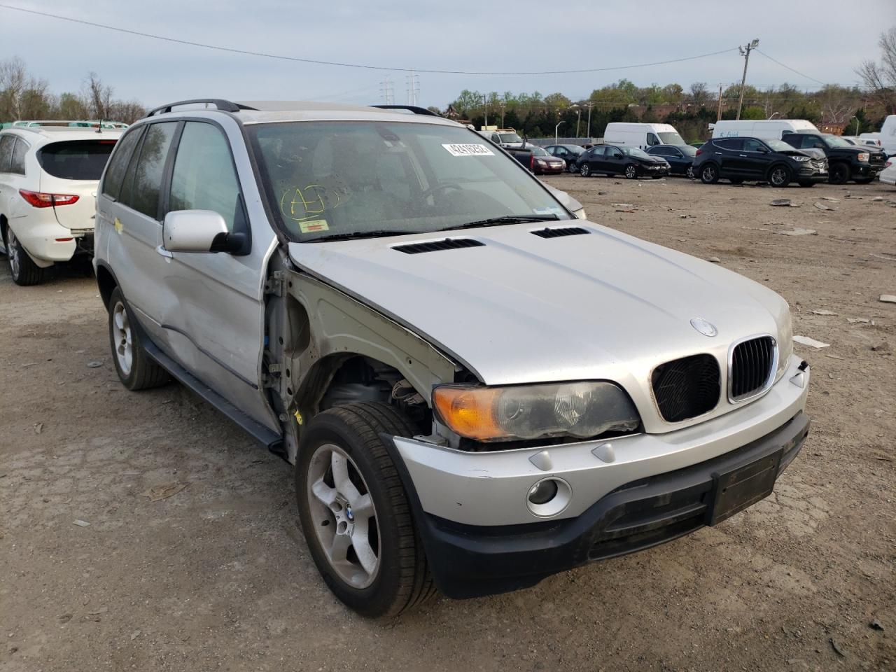 BMW X5 3.0I 2003 with VIN 5UXFA53593LV93032 - Photo from auction