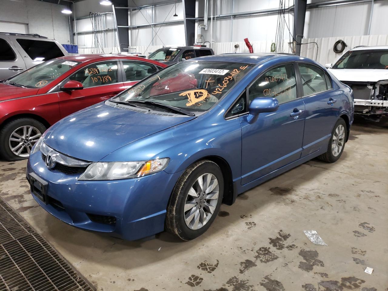 Photo 2 from auction – 2009 HONDA CIVIC EX with VIN 19XFA16869E051033