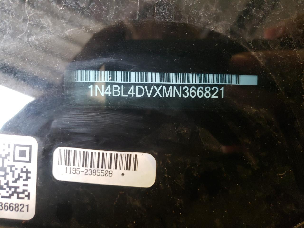 Photo 10 from auction – 2021 NISSAN ALTIMA SV with VIN 1N4BL4DVXMN366821