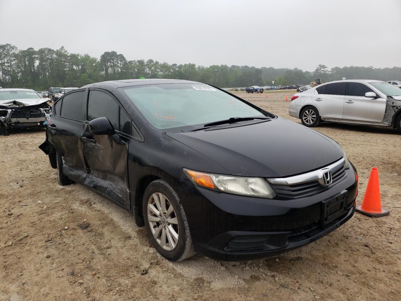 HONDA CIVIC EX 2012 with VIN 2HGFB2F85CH319022 - Photo from auction