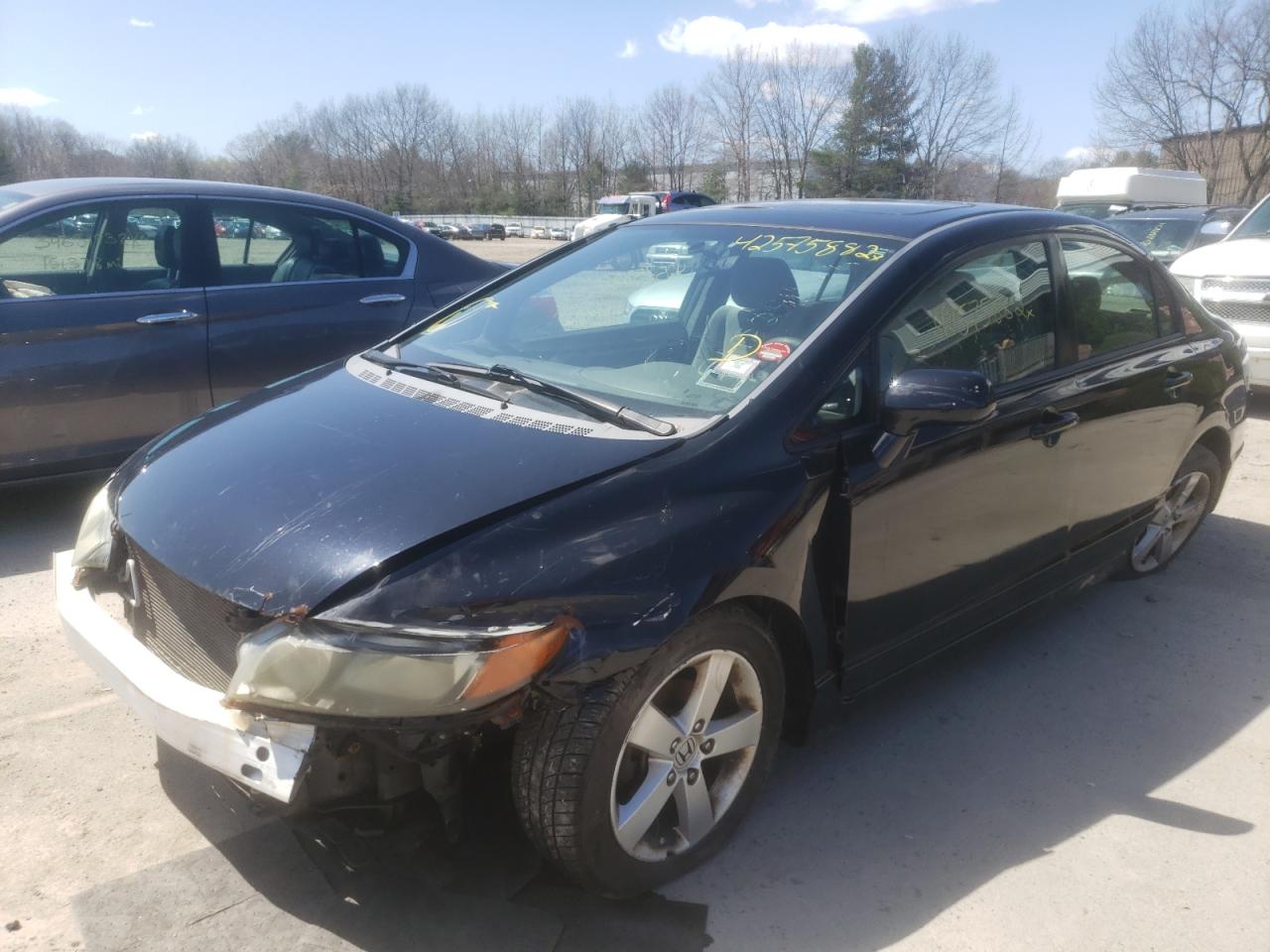 Photo 2 from auction – 2008 HONDA CIVIC EX with VIN 2HGFA16858H350081