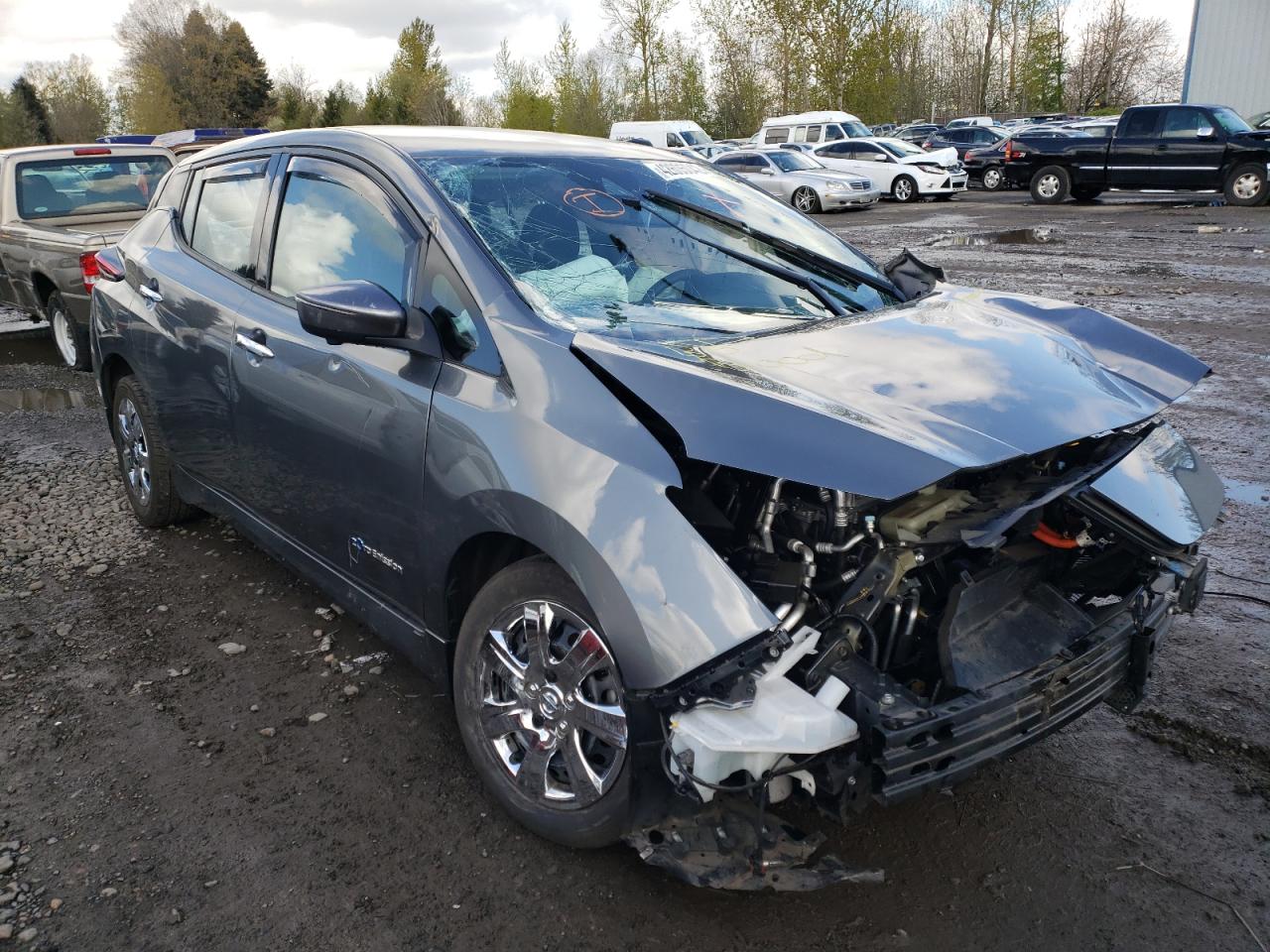 NISSAN LEAF S 2019 with VIN 1N4AZ1CP4KC300463 - Photo from auction