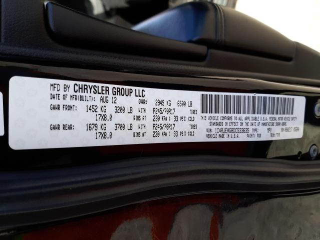 Photo 10 from auction – 2013 JEEP GRAND CHER with VIN 1C4RJEAG8DC533635