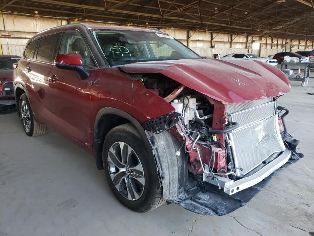 TOYOTA HIGHLANDER 2022 with VIN 5TDGBRCH0NS538880 - Photo from auction