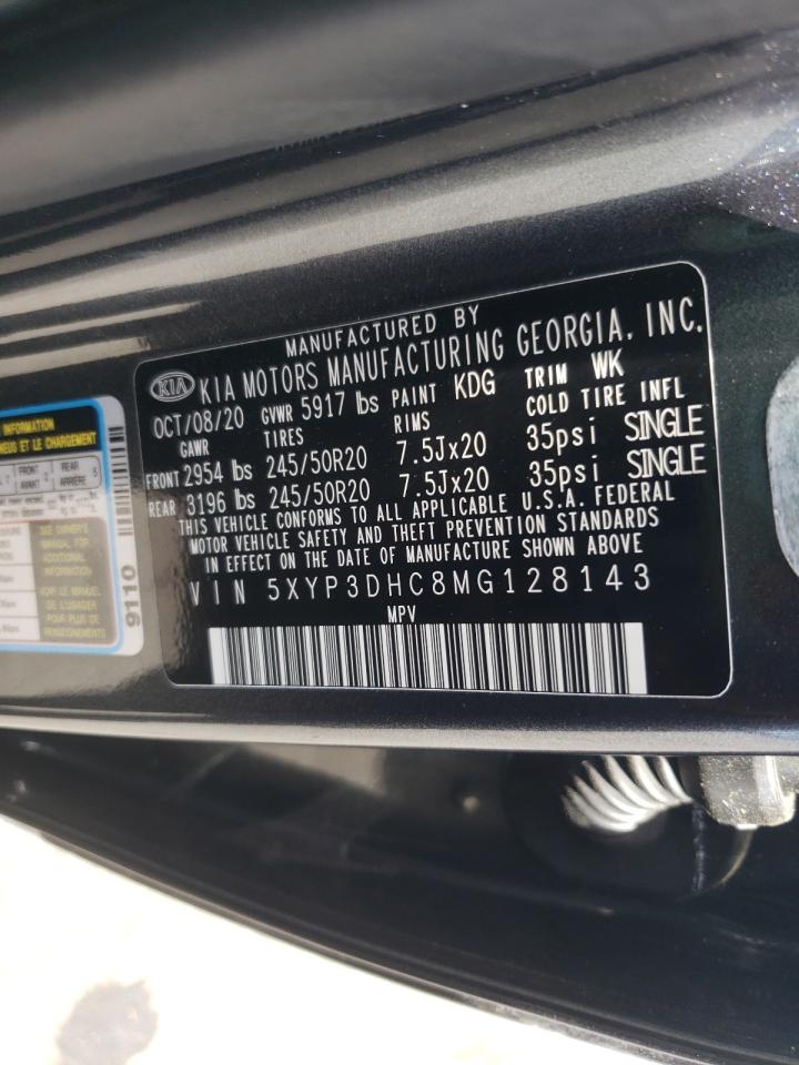 Photo 10 from auction – 2021 KIA TELLURIDE with VIN 5XYP3DHC8MG128143
