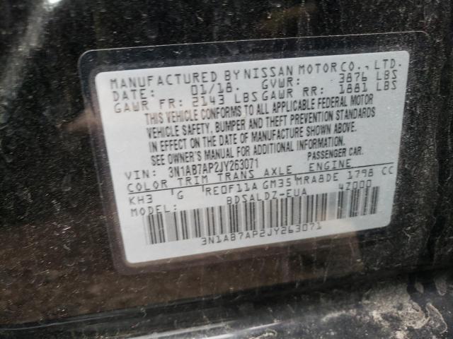 Photo 10 from auction – 2018 NISSAN SENTRA S with VIN 3N1AB7AP2JY263071