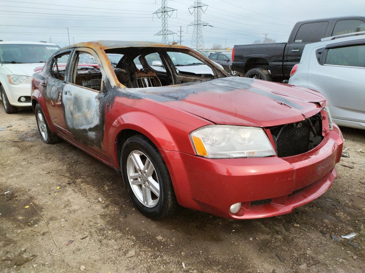 DODGE AVENGER R/ 2010 with VIN 1B3CC5FB2AN155228 - Photo from auction