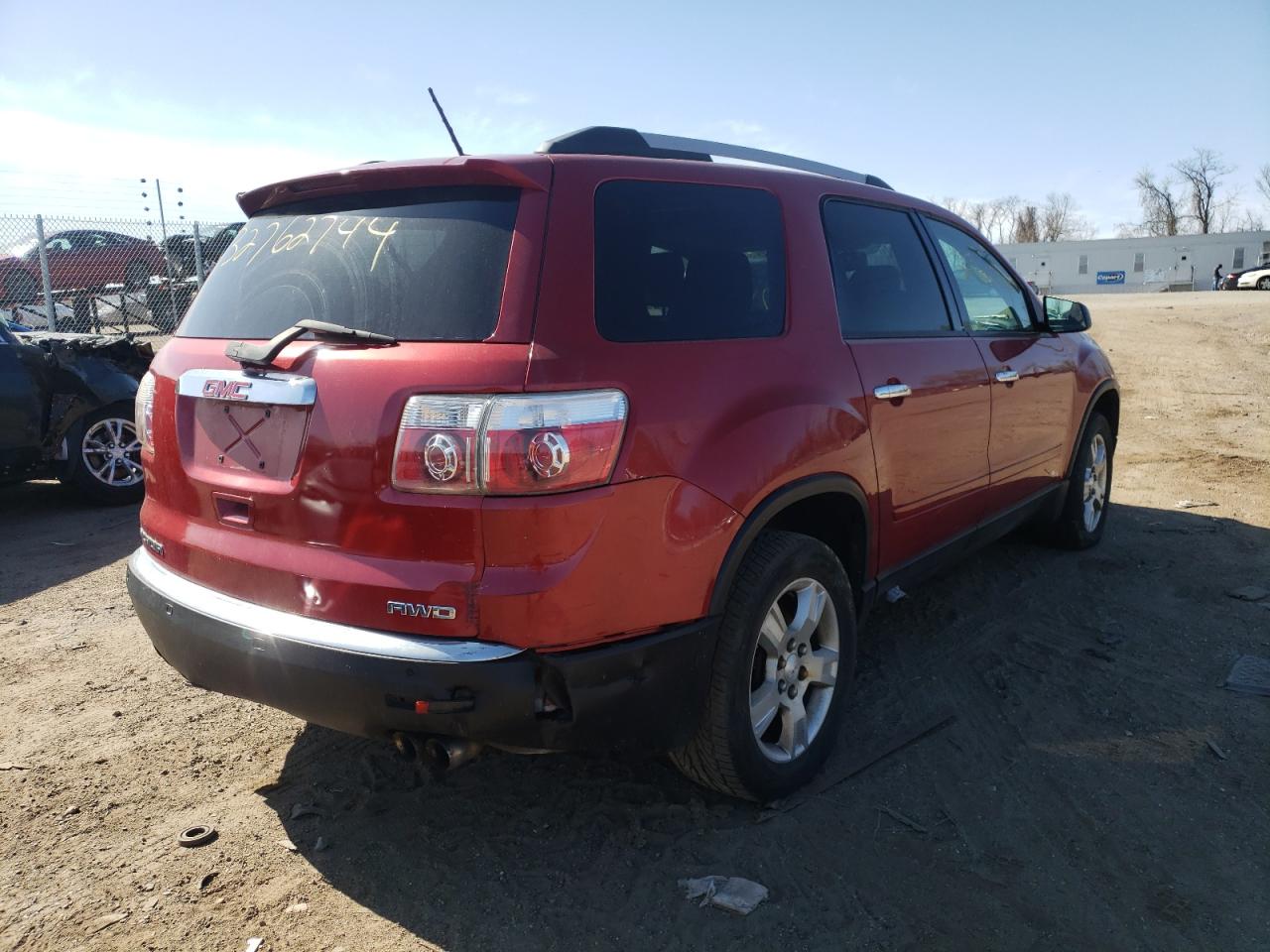 Photo 4 from auction – 2012 GMC ACADIA SLE with VIN 1GKKVPED6CJ412599
