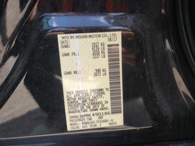 Photo 10 from auction – 2017 NISSAN ALTIMA 2.5 with VIN 1N4AL3AP9HC490186
