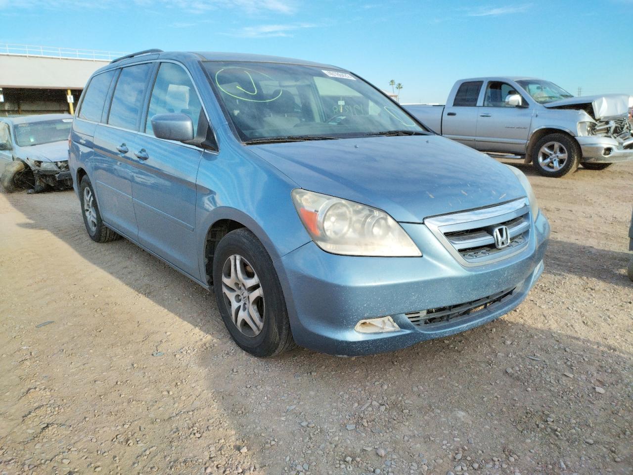HONDA ODYSSEY EX 2006 with VIN 5FNRL384X6B129252 - Photo from auction