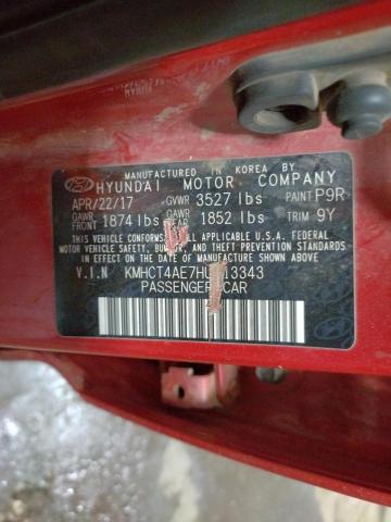 Photo 10 from auction – 2017 HYUNDAI ACCENT SE with VIN KMHCT4AE7HU313343