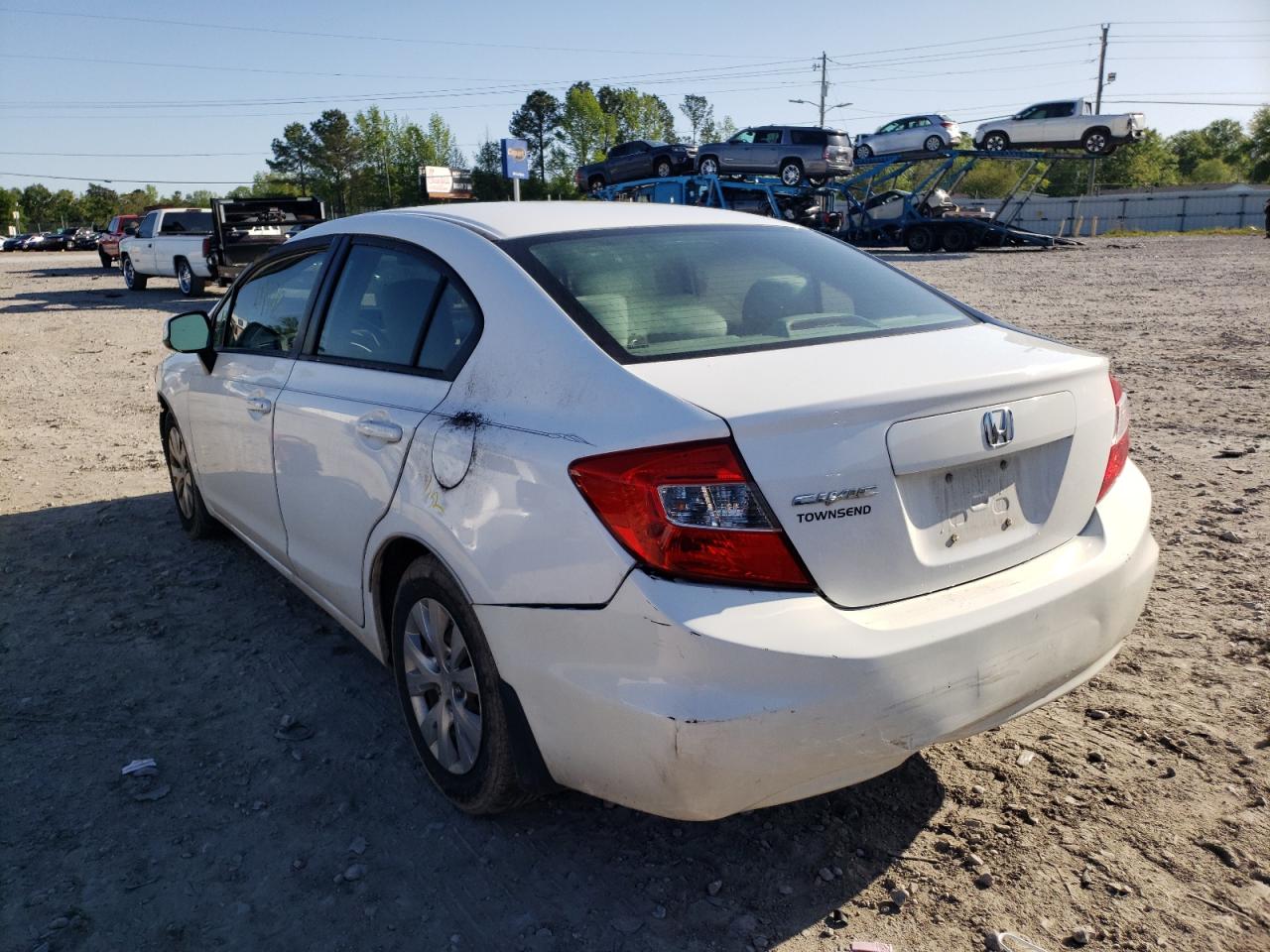 Photo 3 from auction – 2012 HONDA CIVIC LX with VIN 19XFB2F56CE080211