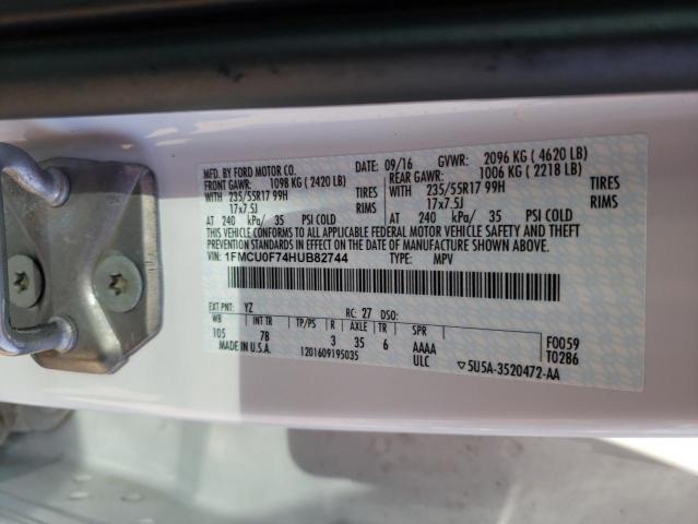 Photo 10 from auction – 2017 FORD ESCAPE S with VIN 1FMCU0F74HUB82744