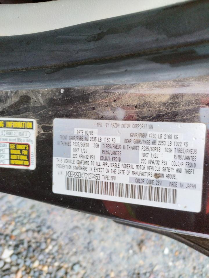 Photo 10 from auction – 2007 MAZDA CX-7 with VIN JM3ER293X70137453