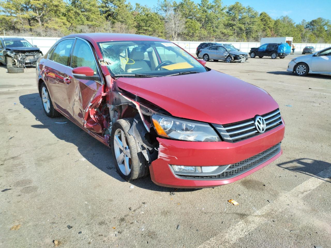 VOLKSWAGEN PASSAT S 2015 with VIN 1VWAT7A30FC103470 - Photo from auction