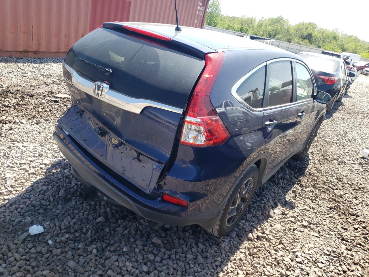 Photo 4 from auction – 2016 HONDA CR-V SE with VIN 5J6RM3H44GL025815