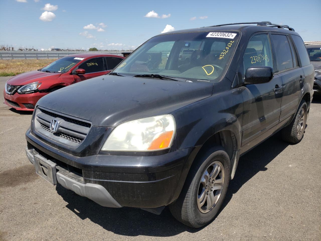 Photo 2 from auction – 2003 HONDA PILOT EX with VIN 2HKYF18493H558290