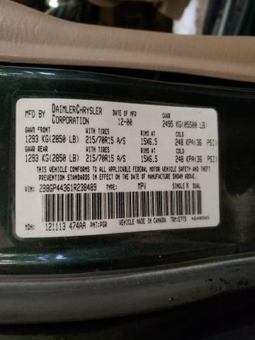 Photo 10 from auction – 2001 DODGE CARAVAN with VIN 2B8GP44361R238489
