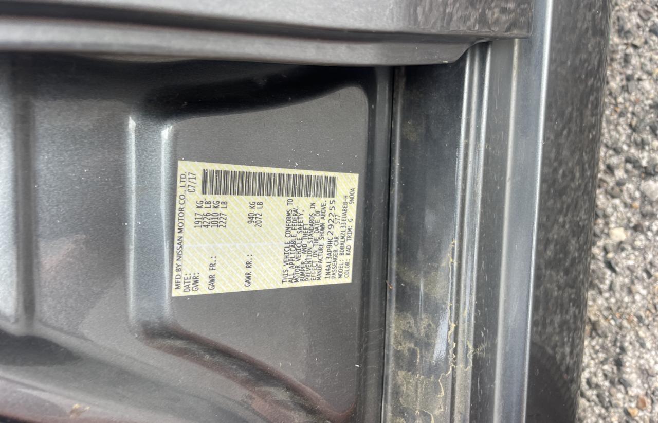 Photo 10 from auction – 2017 NISSAN ALTIMA 2.5 with VIN 1N4AL3AP9HC292255