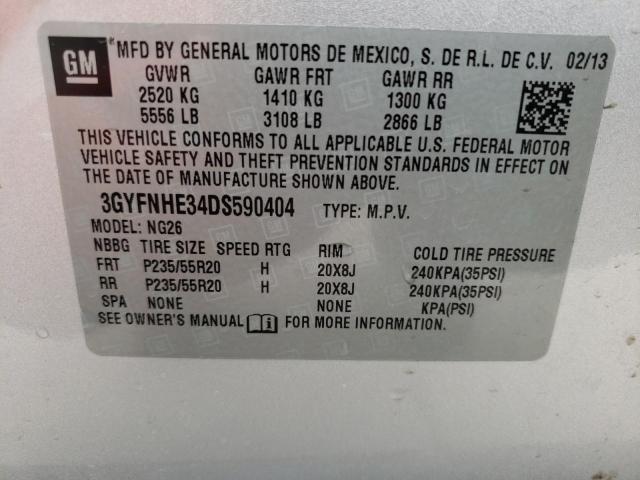 Photo 10 from auction – 2013 CADILLAC SRX PERFOR with VIN 3GYFNHE34DS590404