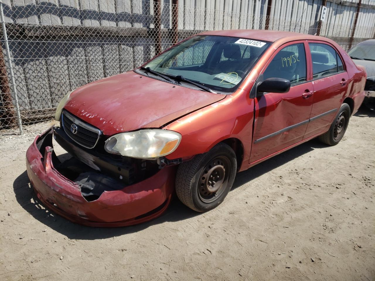 Photo 2 from auction – 2005 TOYOTA COROLLA CE with VIN JTDBR32E552062224