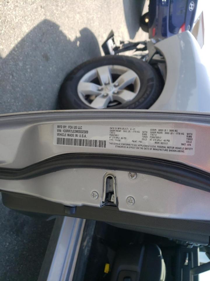 Photo 10 from auction – 2021 RAM 1500 CLASS with VIN 1C6RR7LG3MS532309