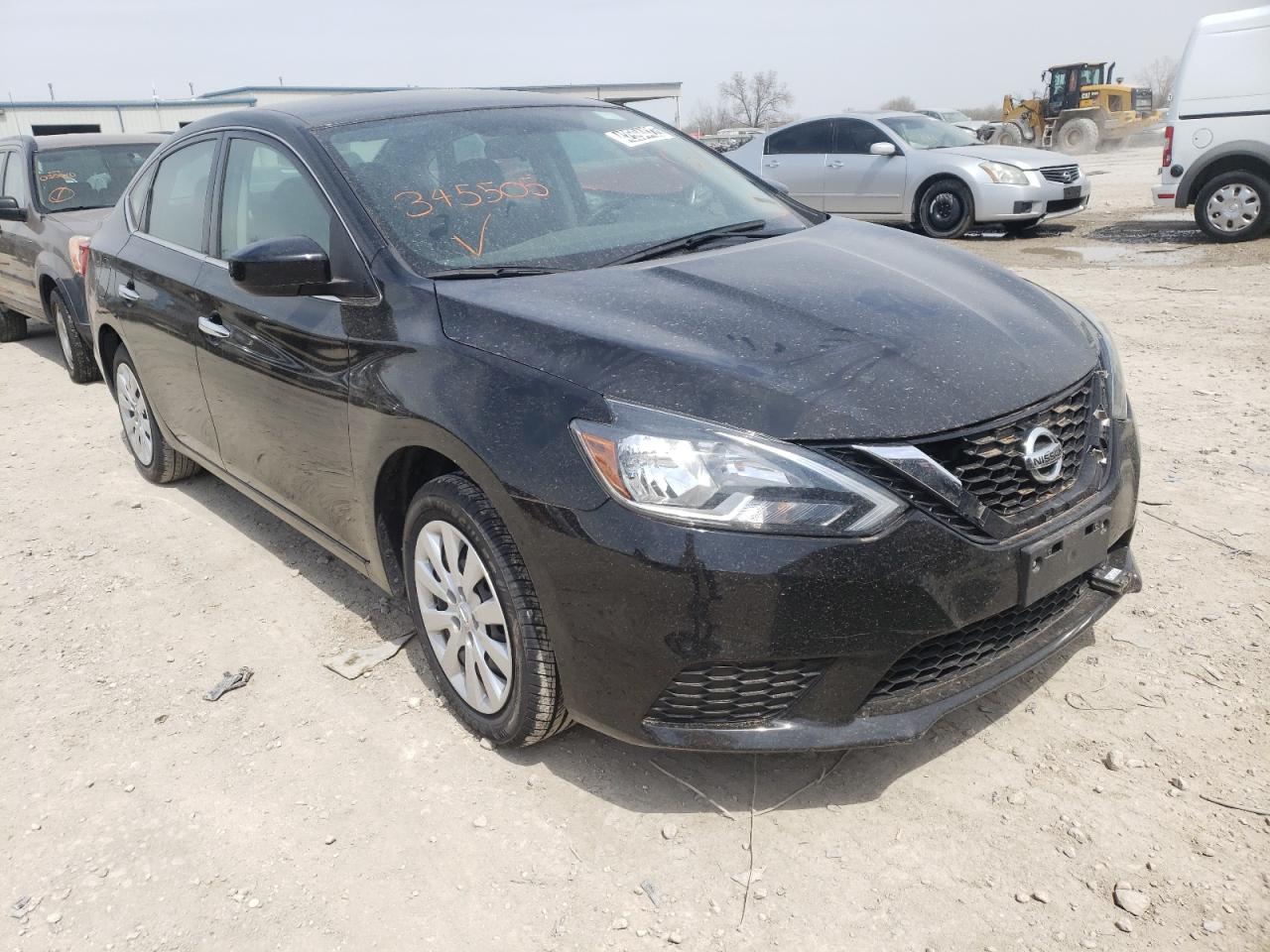 NISSAN SENTRA S 2019 with VIN 3N1AB7AP1KY345505 - Photo from auction