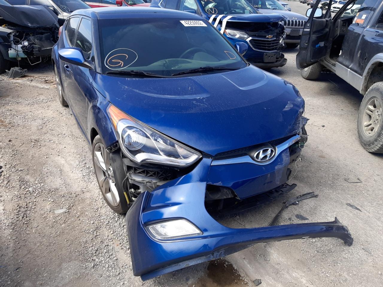 HYUNDAI VELOSTER 2017 with VIN KMHTC6AD9HU316232 - Photo from auction